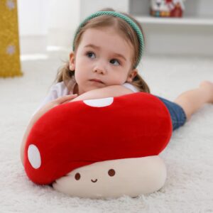 WeBingo Plush Mushroom Pillow, 12 Inch Cute Stuffed Mushroom, Plush Toy Room Decor Gift for Kids and Adults