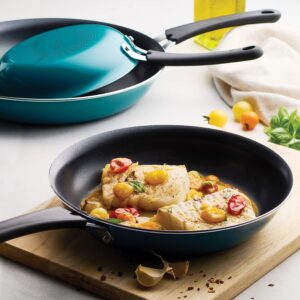 Tramontina 3 Pk Porcelain Enamel Fry Pans - Teal