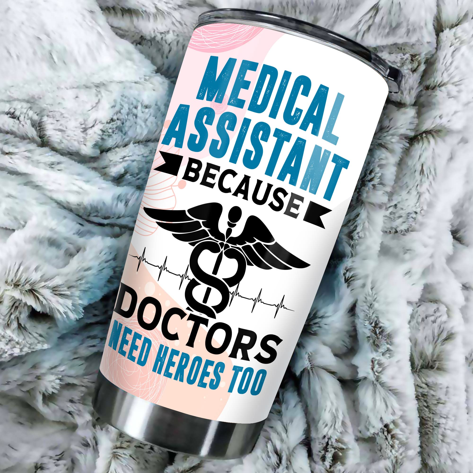 MEDROC Certified Medical Assistant Tumbler Stainless Steel 20oz Straw Lid, Funny CMA Gifts Bulk For Coworkers Friends Birthday Christmas, Nurses Week Gifts For MA Women Men Coffee Cup