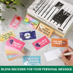 Honoson 300 Pieces Employee Appreciation Cards Bulk Inspirational Punny Cards Thank You Encouragement Cards Funny Affirmation Gifts Staff Business Cards for Team Teacher 15 Design