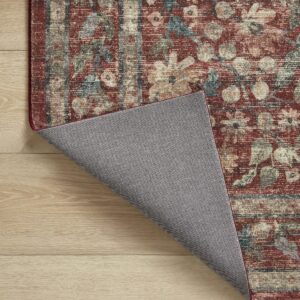 Loloi Rifle Paper Co. x Courtyard Crimson 5'-0" x 7'-6" Area Rug