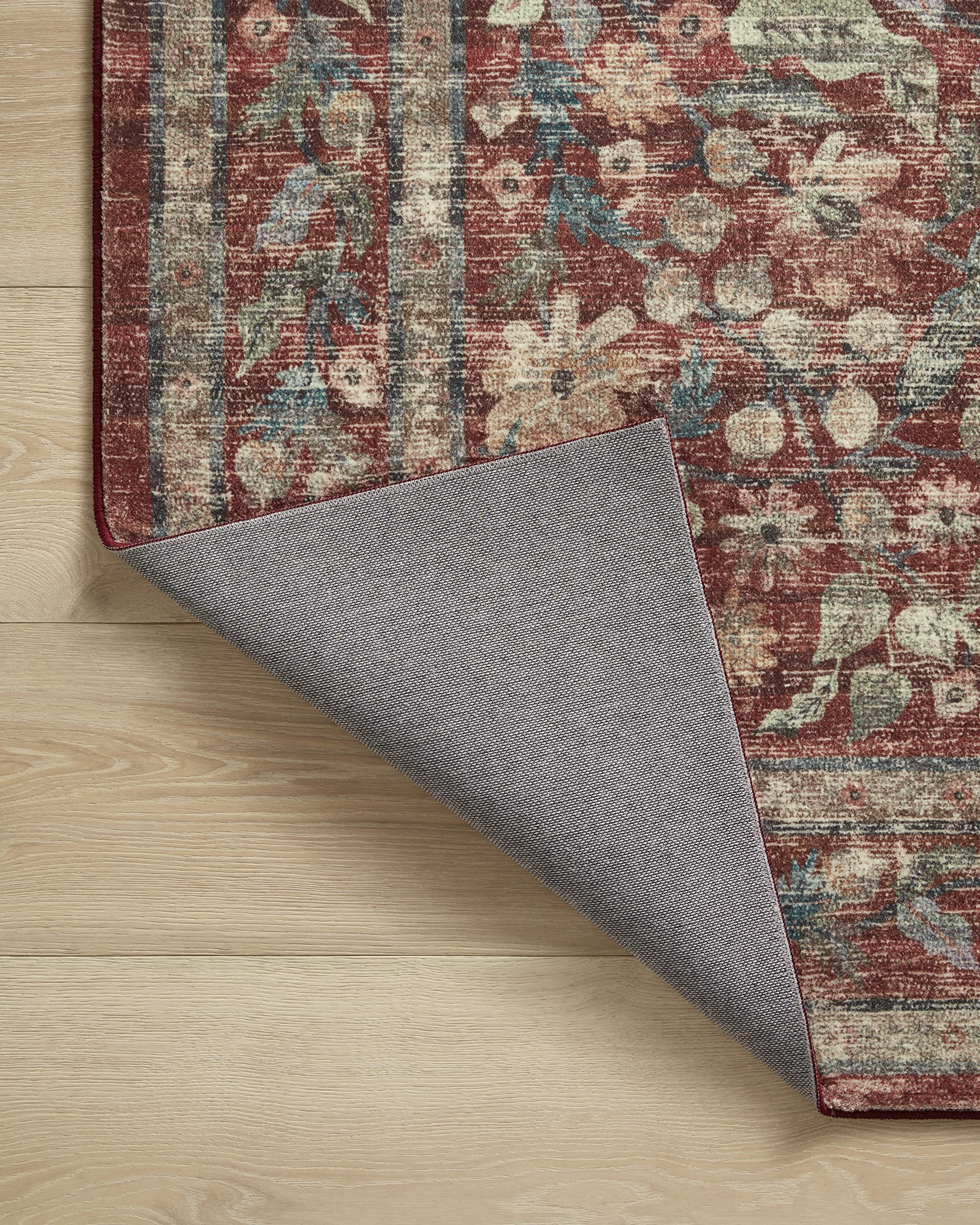 Loloi Rifle Paper Co. x Courtyard Crimson 5'-0" x 7'-6" Area Rug