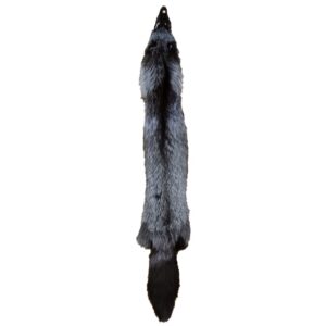 genuine natural tanned silver fox hides fur pelts graded 1 real fox skin hides for fly tying crafts fur coats trapping fur taxidermy decor scraps 44-49 inch silver