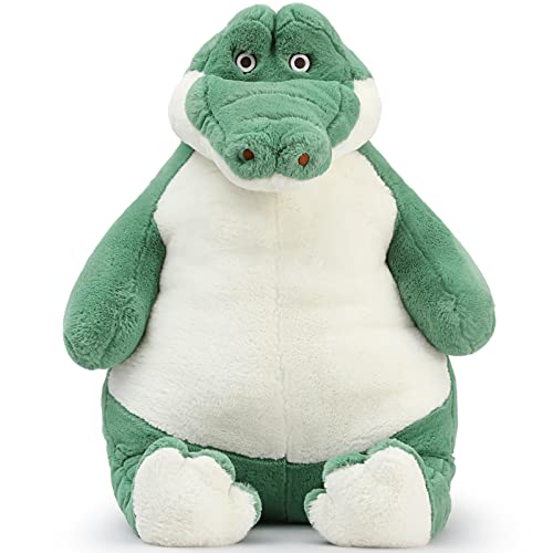 Muiteiur 6lbs 28 inch Weighted Alligator Stuffed Animals, Large Weighted Stuffed Crocodile Soft Plush Pillow, Green Alligator Stuffed Toy Gift for Kids Adults