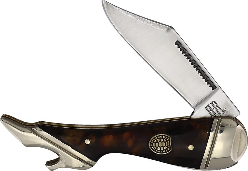 Rough Ryder Leg Knife Imitation Tortoise RR2451