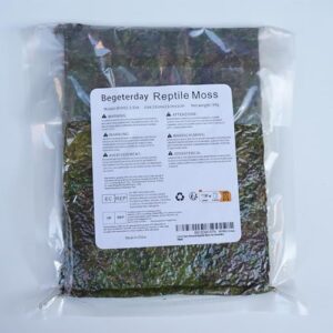 Begeterday 3.5oz Pure Natural Reptile Moss for Humidity, Great for Snakes, Turtle and Other Reptiles, Good for Terrariums for Reptiles & Amphibians