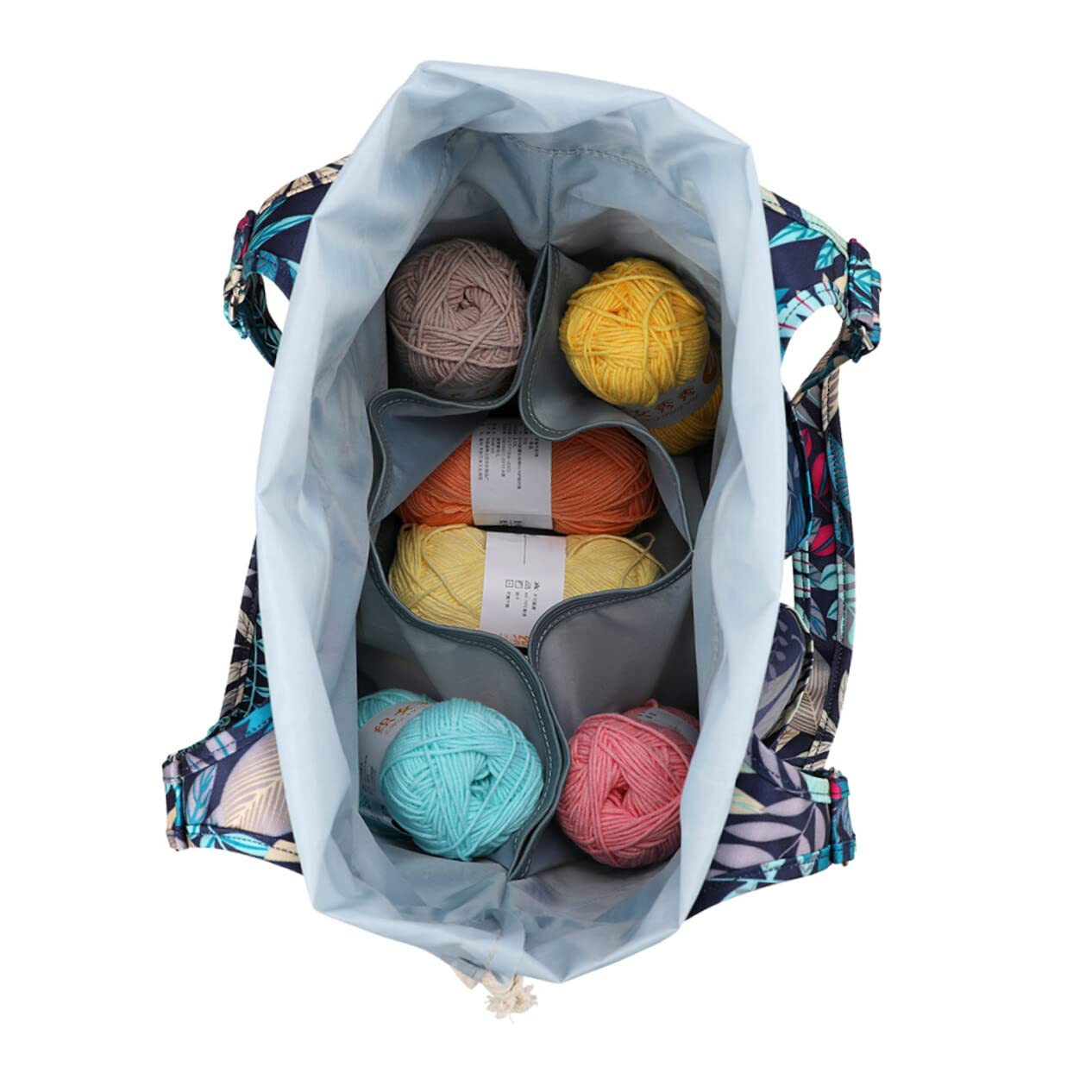 CORHAD Wool Storage Bag Crochet Bags for Crocheting Canvas Tote Bag Crochet Storage Organizer Knitted Handbags Yarn Project Wrist Bag Knit Wrist Bag Knitting Organizer Yarn Knitting Bag