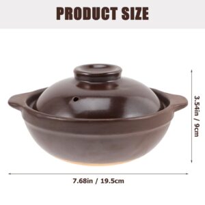 Cookware Japanese Tools Stew Pots with Lids Ceramic Cooking Pot Casserole Clay Pot Soup Cooking Clay Pot Kitchen Stockpot Earthenware Cooking Pot Home Stew Pot Stove