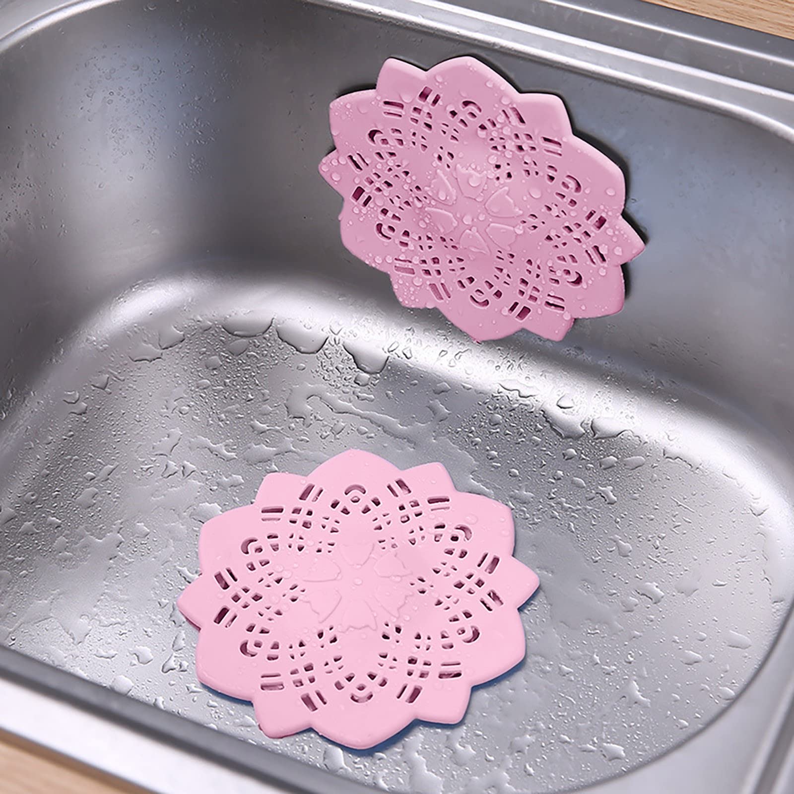 Sink Plug Strainer Kitchen Star Bathroom Drain Hair Catcher Bath Stopper Plug Sink Strainer Filter Shower Catch Basin Insert