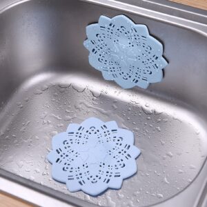 Small Sink Plunger Star Bathroom Drain Hair Catcher Bath Stopper Plug Sink Strainer Filter Shower Kitchen Sink Pads