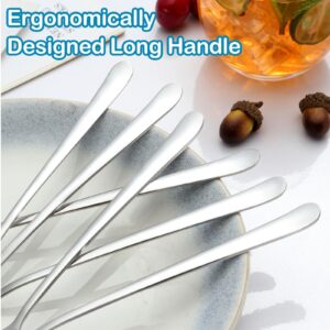 Pleafind 16-PCS Long Spoon (7.9 inch), Long Handle Iced Tea Spoons, Stainless Steel Stirring Spoon, Coffee Spoon, Ice Cream Spoon, Long Spoons for Shakes Cocktail Stirring Coffee Cold Drink