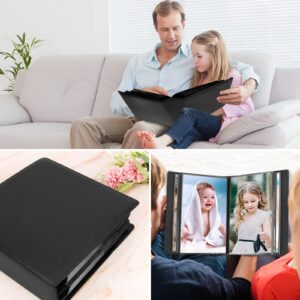 8x10 Photo Album 152 Pockets Hold 8x10 Photos, Photo Album 8x10, Large Capacity Leather Cover Family Wedding Baby Photo Album for 8x10 Pictures, 8x10 Photo Album Book with Black Inner Pages (Black)