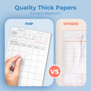 FMP Brands Server Note Pads Paper, Guest Check Books, Total 500 Sheets, 5 Pads, 100 Sheets/Pad, Guest Check Pads, Order Pads for Servers, Waitress Notepads for Restaurant, Bar, Cafe, Diners