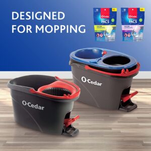 O-Cedar EasyWring RinseClean Microfiber Spin Mop & Bucket Floor Cleaning System with Citrus and Lavender Pacs (Variety Pack)