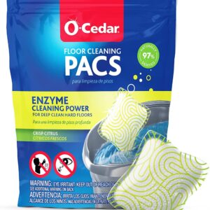 O-Cedar EasyWring RinseClean Microfiber Spin Mop & Bucket Floor Cleaning System with Citrus Pac (Variety Pack)