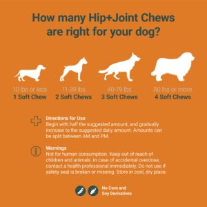 K9 Conquest Hip & Joint Chews for Adventure Dogs - Joint Supplement for Dog Mobility, Hip & Joint Care for Dogs, Joint Health Support for Dogs - Glucosamine, Hemp, Omega 3, MSM, Turmeric, Chondroitin