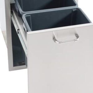 Bull Outdoor Products Slim Trash Drawer, Stainless Steel