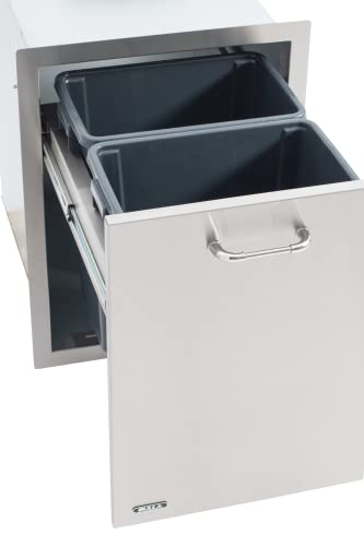 Bull Outdoor Products Slim Trash Drawer, Stainless Steel