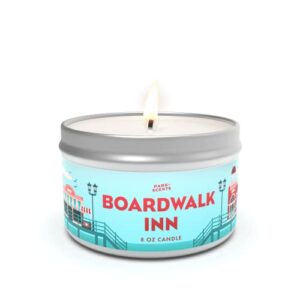 park scents boardwalk inn candle - authentic smell of the boardwalk inn resort lobby at walt disney world - super accurate - handmade in the usa - vegan and cruelty-free | 8 oz. tin