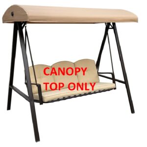 ALISUN Replacement Canopy Top for Model#GSS00132D Cunningham 3-Seater Patio Swing (Top Only)