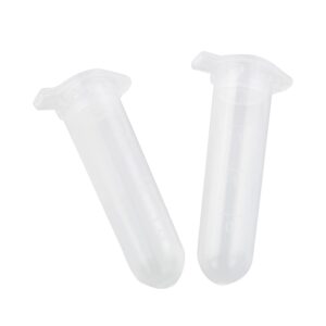 2ml Microcentrifuge Tubes TAODAN 100pcs 2ml Micro Centrifuge Tube Vial Clear Plastic Vials Container with Caps for Sample Storage Without Leakage