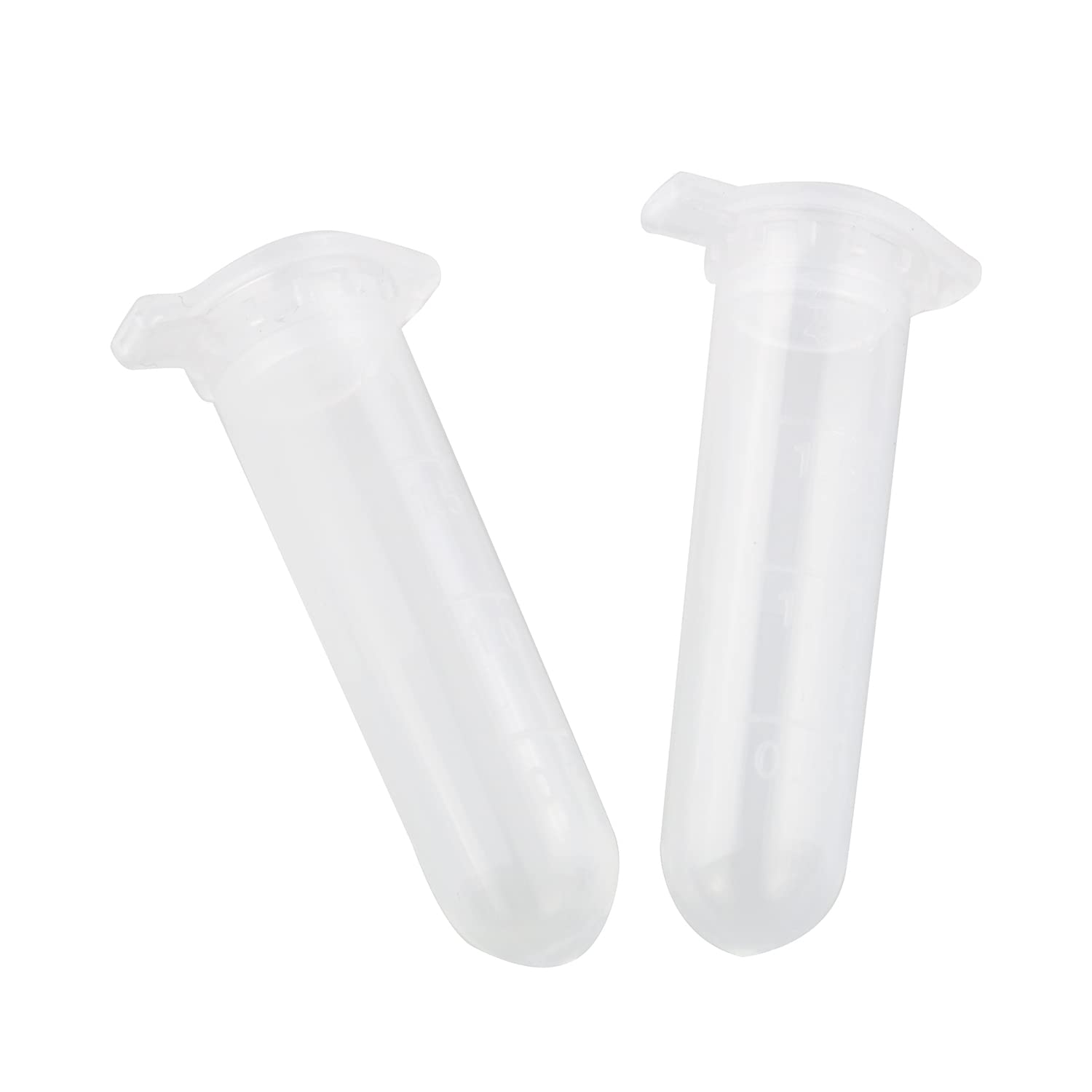 2ml Microcentrifuge Tubes TAODAN 100pcs 2ml Micro Centrifuge Tube Vial Clear Plastic Vials Container with Caps for Sample Storage Without Leakage