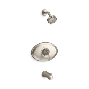 Kohler K-TS21948-4Y-BN Remodel Rite-Temp Bath and Shower Trim Kit, 2.5 GPM, Vibrant Brushed Nickel