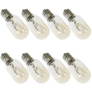 sqxbk 8pcs e12120v25w brass incandescent bulbs salt lamp salt lamp bulb microwave oven incandescent light bulbs e12 base appliance lamp stovetop light salt crystal lamp