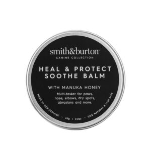 smith&burton Heal & Protect Soothe Balm for Dogs & Cats with Manuka Honey. Multi-Tasker for Paws, Nose, Elbows, Dry Spots & More, 2.2-Oz Tin, 100% Natural. No Nasties.