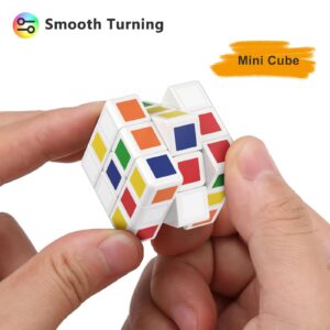 Vdealen 24 Pack Mini Cube Puzzle Party Favors for Kids, 1.18in 3x3 Magic Cube School Rewards & Classroom Prize for Students, Birthday Party Favors Easter Christmas Stocking Stuffers Gifts for Kids