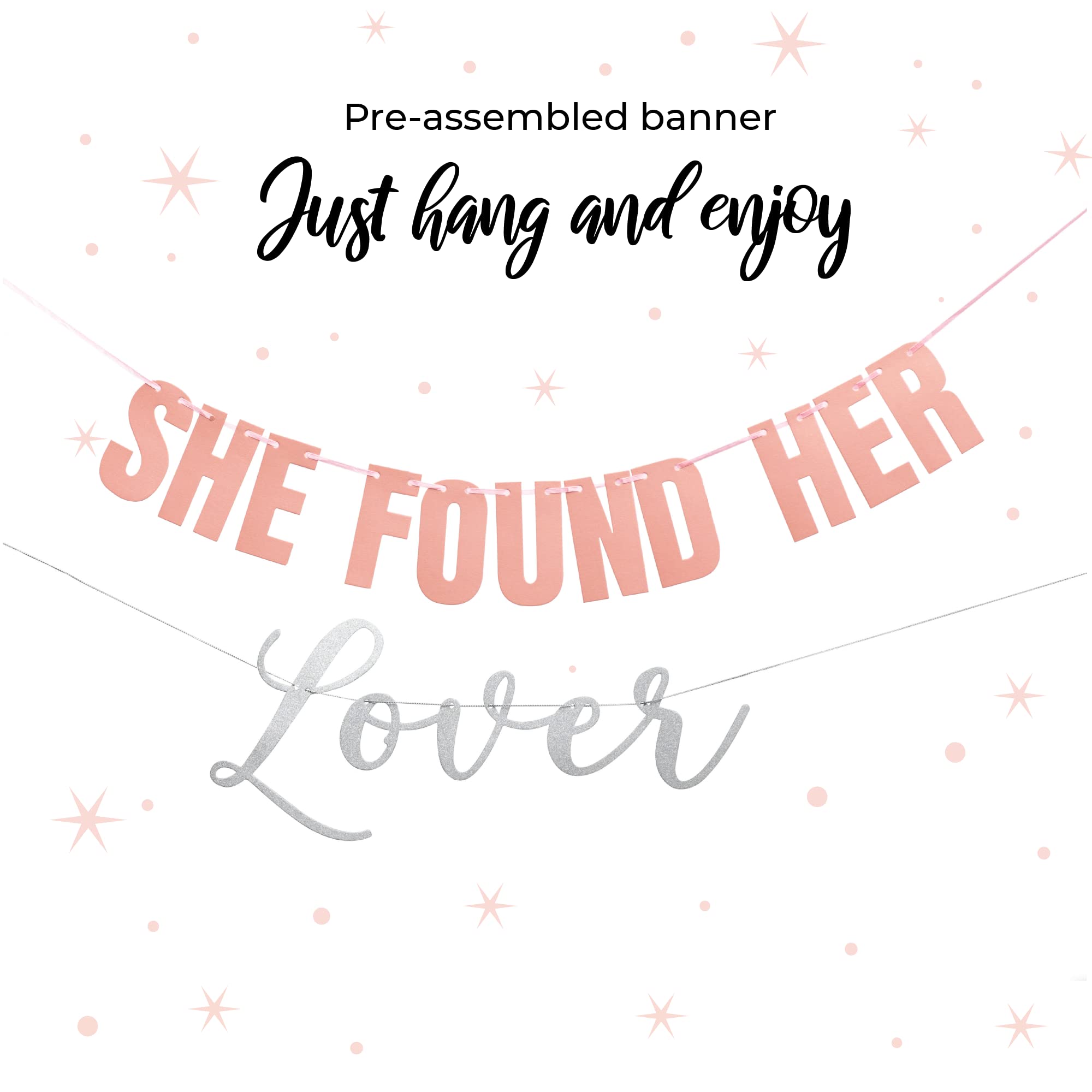 She Found Her Lover Party Decorations {95 Piece Set} I She Found Her Lover Bachelorette Banner I Bridal Shower Decorations I Bachelorette Party Decorations