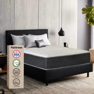 greaton 14" soft foam encased hybrid mattress, perfect body supporting pocket coils for utmost comfort, luxurious mattresses for relaxing sleep provides back pain relief, twin