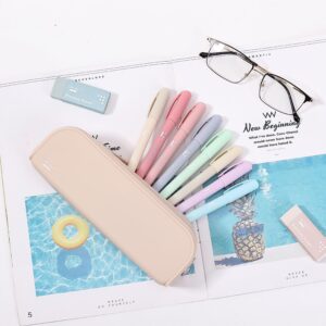 Mr. Pen- Silicone Pencil Case, Malibu Dune Color Pencil Pouch, Pencil Case Small, Pencil Pouch Aesthetic, Silicone Pencil Pouch, Pencil Case Aesthetic, Pencil Bag, Pencil Pouch for Women, Makeup Pouch