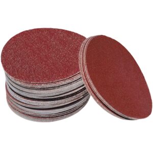 SACKORANGE 100 PCS 6" PSA Sanding Discs -20 Each of 60, 80, 120, 180, 240, Grit- 6 Inch Self Adhesive Stickyback Sandpaper Discs for DA Sander, Sand Automotive Car Paint, Woodworking Wood, Metal