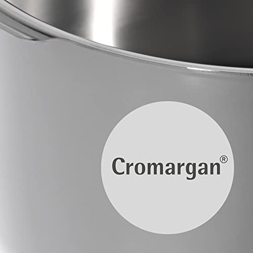 WMF Perfect Pressure Cooker Induction 4.5 L, Pressure Cooker, Large Cooking Signal, 2 Cooking Levels, Removable Lid Handle, Cromargan Stainless Steel