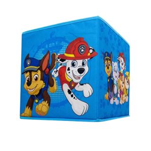 character world paw patrol officially licensed storage boxes | 2 pack foldable storage cubes tower design | perfect for organising children's room, kids playroom