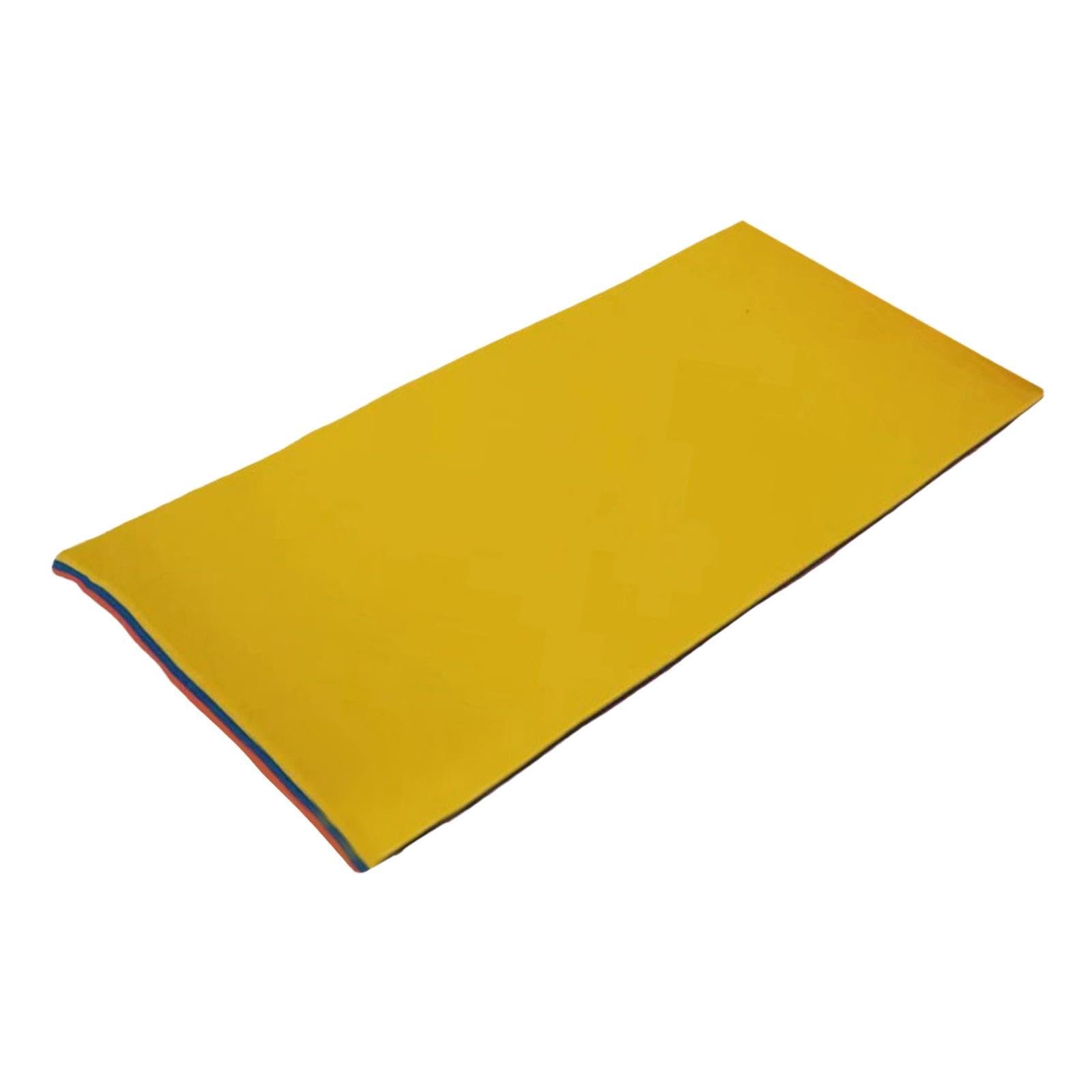 UGPLM Water Floating Mat, Floating Pad, Relaxing XPE Foam Mat, Water Recreation Water Blanket, Floating Water Pad Mattress for Lake Swimming Pool, Yellow Blue Red