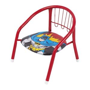 ARDITEX Batman Children's Chair, Metal Chair 35.5 x 30 x 33.5 cm Red