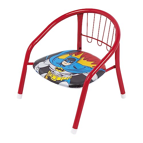 ARDITEX Batman Children's Chair, Metal Chair 35.5 x 30 x 33.5 cm Red