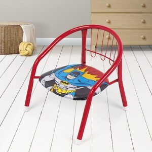 ARDITEX Batman Children's Chair, Metal Chair 35.5 x 30 x 33.5 cm Red