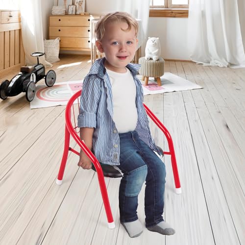 ARDITEX Batman Children's Chair, Metal Chair 35.5 x 30 x 33.5 cm Red