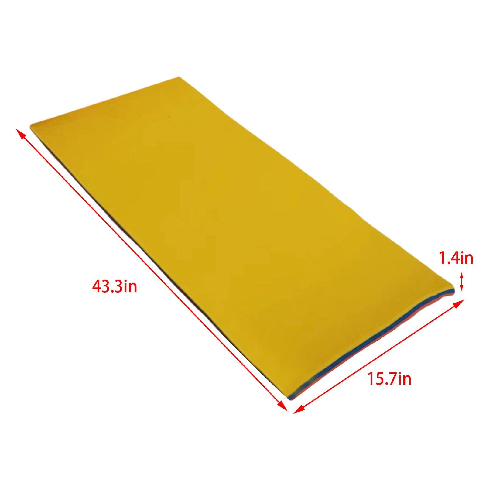 UGPLM Water Floating Mat, Floating Pad, Relaxing XPE Foam Mat, Water Recreation Water Blanket, Floating Water Pad Mattress for Lake Swimming Pool, Yellow Blue Red