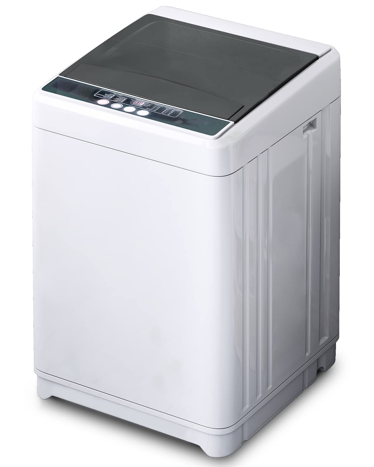 TABU Full-Automatic Washing Machine with Dryer, 1.7 Cu Ft Portable Washer with Drain Pump, 17.6lbs Automatic Washer Machine with 10 Wash Programs, LED Display, 8 Water Levels (White)