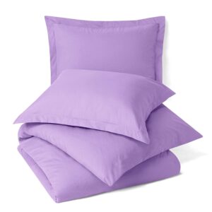 Texonic 1000 Thread Count Lavender 5 PC California King Duvet Cover Set (1 PC Duvet Cover + 4 Pillow Shams) Zipper Closure 100% Egyptian Cotton Farmhouse Bedding Comforter Cover Set