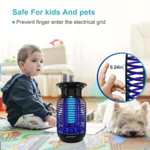 POWIFY Bug Zapper Outdoor, High Powered Mosquito Zapper Fly Zapper, Waterproof Mosquito Killer, Electric Insect Fly Traps for for Gnat, Moth, Flying Insect