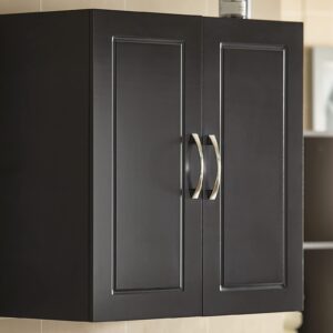 Haotian Kitchen Bathroom Laundry Cabinet Wall Mounted, Black FRG231-SCH