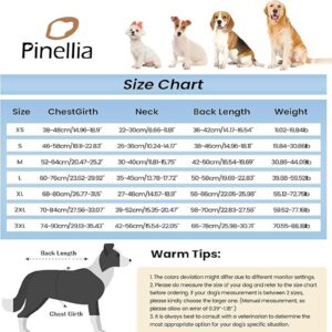 Pinellia Dog Recovery Suit, Abdominal Wound After Surgery Wear, Prevent Licking Wounds, E-Collar & Cone Alternatives, Tie Dye Dog Surgical Onesie Dog Spay Bodysuit Anti Shedding(XL, Blue)