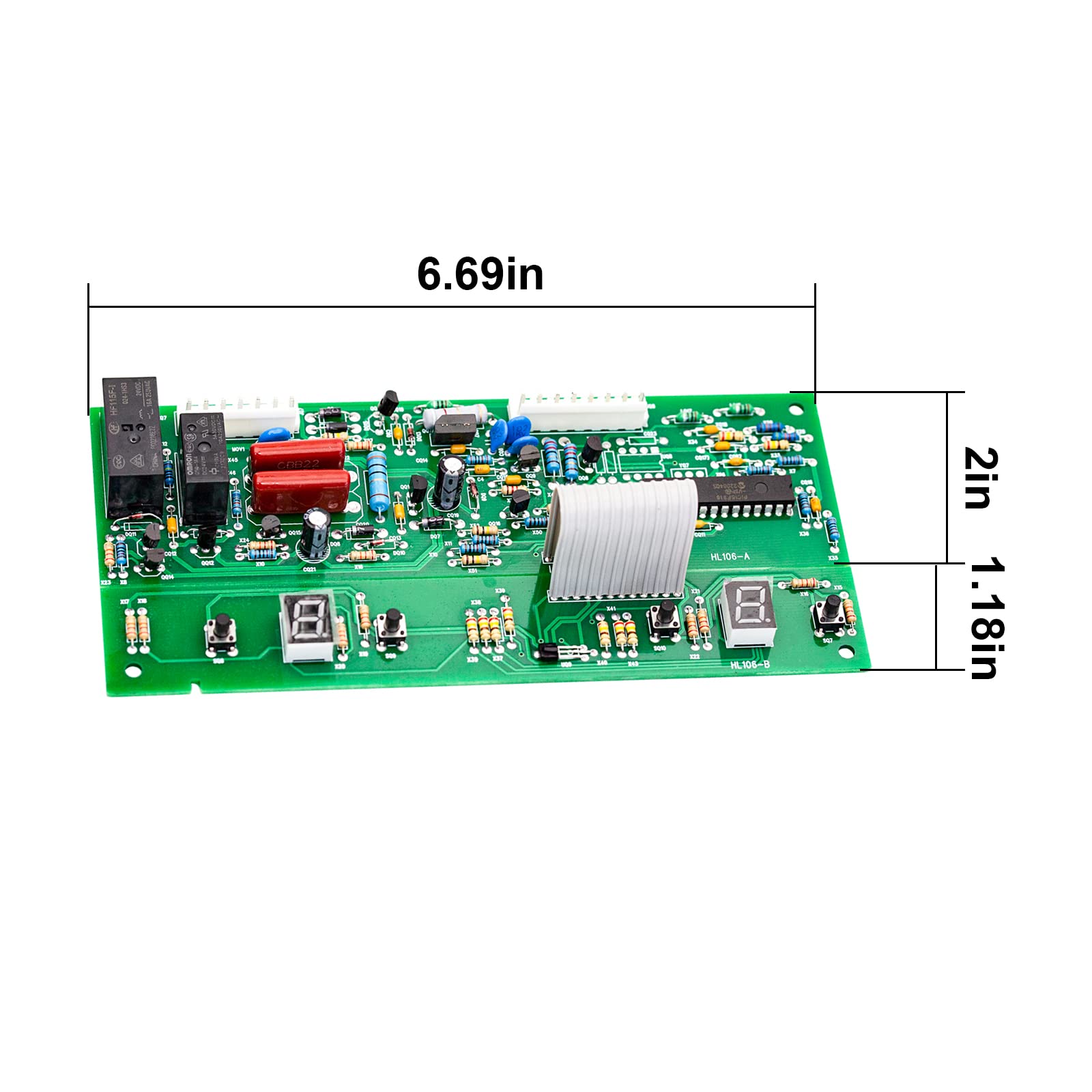 W10503278 Refrigerator Electronic Control JAZZ Board M+ for Whirlpool, Kenmore WPW10503278 12784415, W10503278, AP6022400,12002339