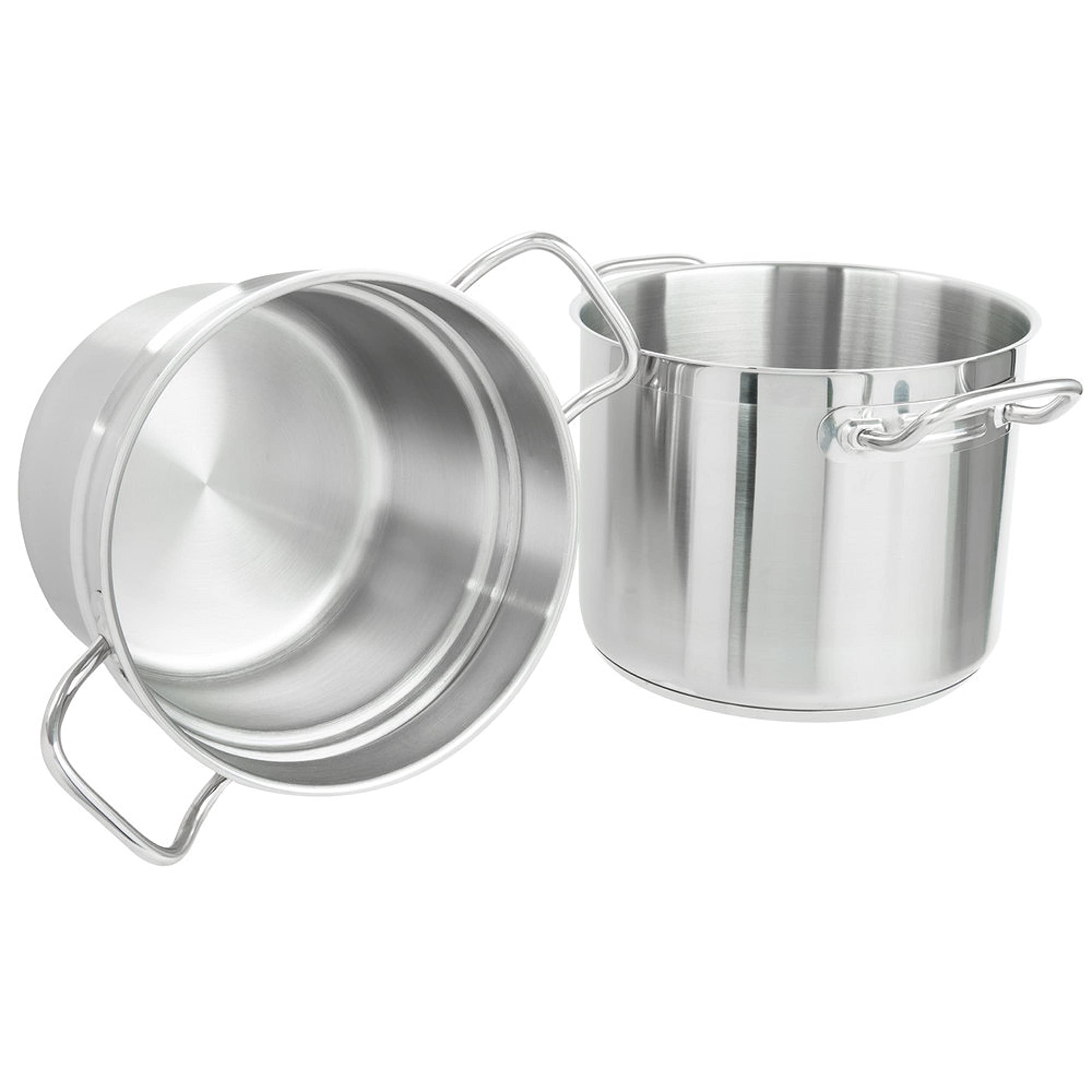 TrueCraftware-16 Quart Stainless Steel Double Boiler 3 Piece Set- Steam Melting Pot Cookware Stainless Steel Double Boiler Pot for Melting Chocolate Candy Butter and Cheese Dishwasher & Oven Safe