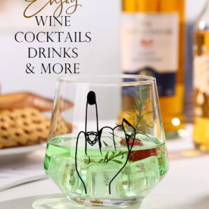 comfit Wedding Gifts for Couples, Ring Finger Wine&Whiskey Glass Set, Funny Engagement Gifts for Couple, Bride and Groom Just Married Gift, Mr and Mrs Newlyweds Bridal Shower Gifts